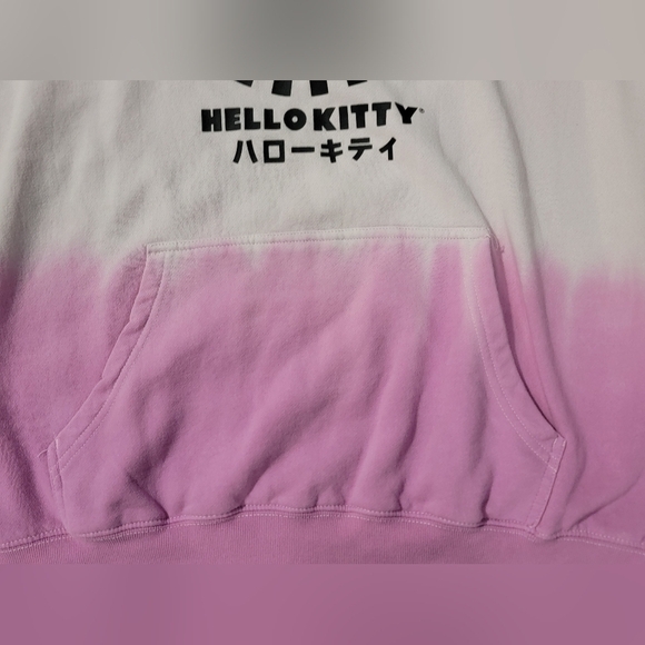 Hello Kitty By Sanrio Bioworld Oversized Tie Dye Hodie Womens Size XL - Picture 5 of 10